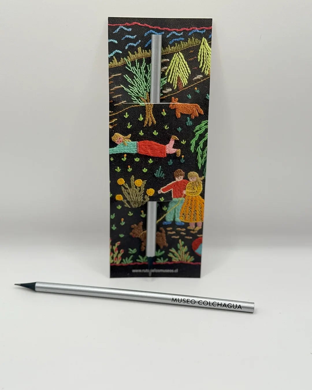 Lapiz Mina Plata Bordado Isla Negra 2